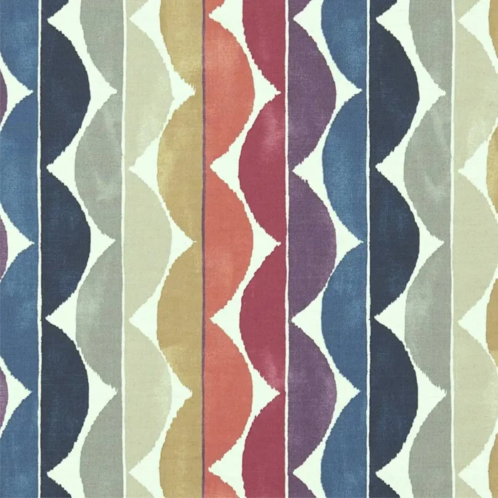Yoki Fabric - Fig / Amber / Indigo swatch