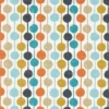 blue retro cotton fabric from Scion