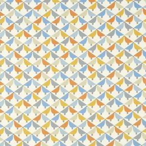 blue animal cotton fabric from Scion