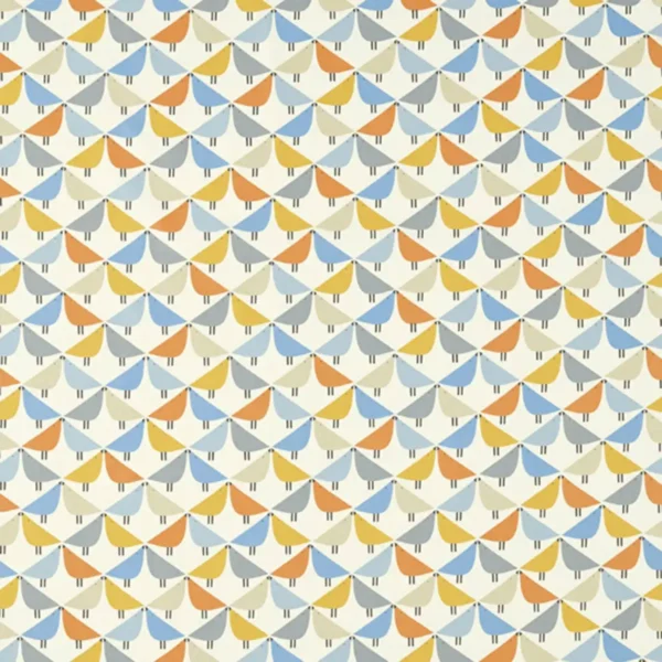 blue animal cotton fabric from Scion