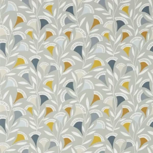 black-grey contemporary cotton fabric from Scion