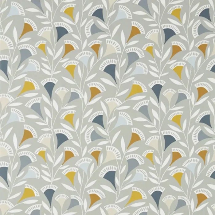 Noukku Fabric - Dandelion / Butterscotch / Charcoal – Dandelion-Butterscotch-Charcoal swatch