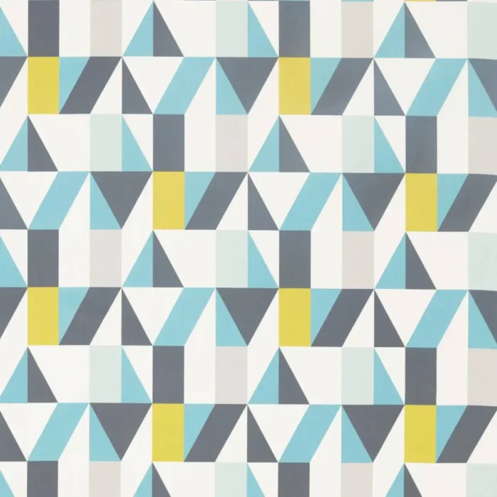 Nuevo Fabric - Marine / Kiwi / Midnight swatch