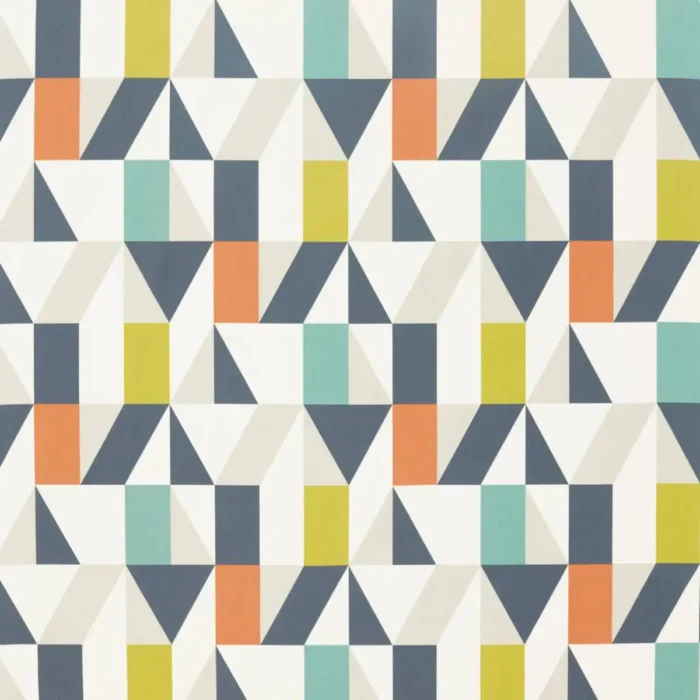 Nuevo Fabric - Citrus / Paprika / Forest swatch