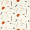 orange botanical cotton fabric from Scion