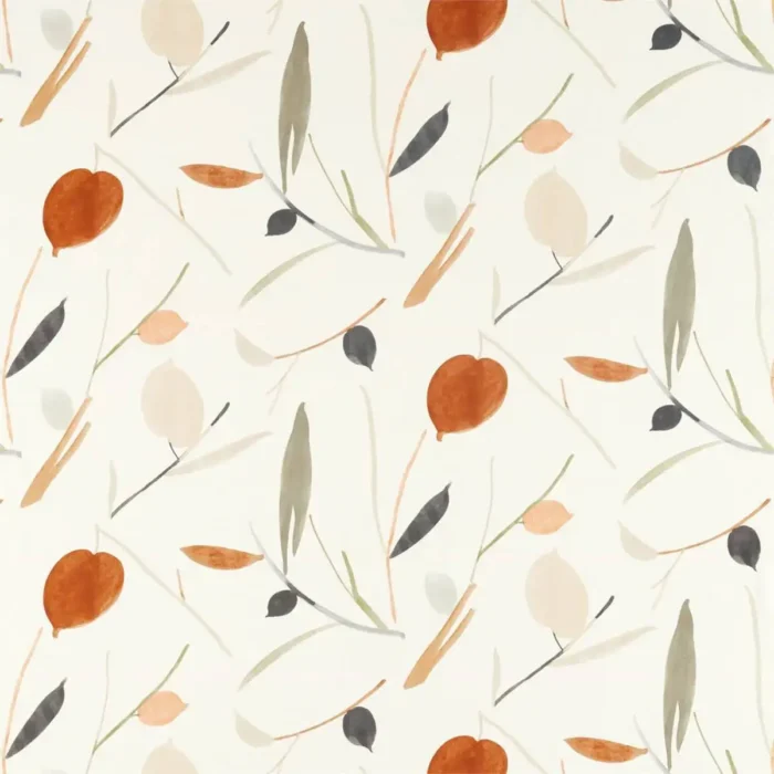 Oxalis Fabric - Spice / Raffia swatch