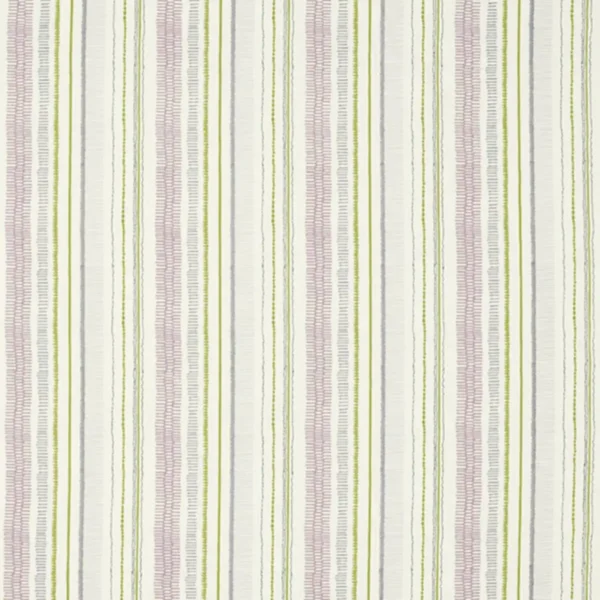 Noki Fabric - Foxglove / Sage / Periwinkle by green contemporary embroideried fabric from Scion