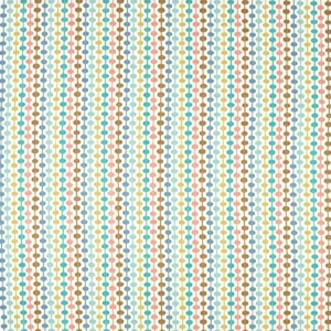 multicolour spotted embroideried fabric from Scion