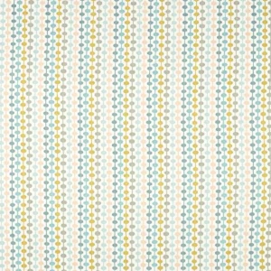 multicolour spotted embroideried fabric from Scion