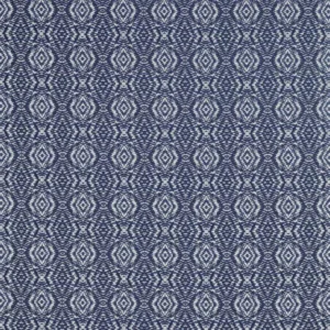 blue geometric jacquard fabric from Scion