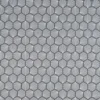 black-grey geometric embroideried fabric from Scion