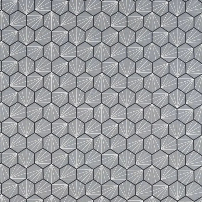 Aikyo Fabric - Steel swatch