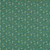 green geometric embroideried fabric from Scion