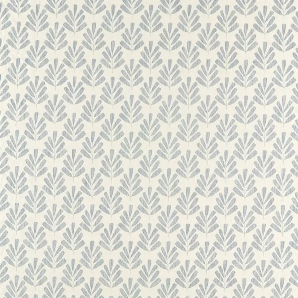 Poacea Fabric - Indigo by blue botanical woven fabric from Scion