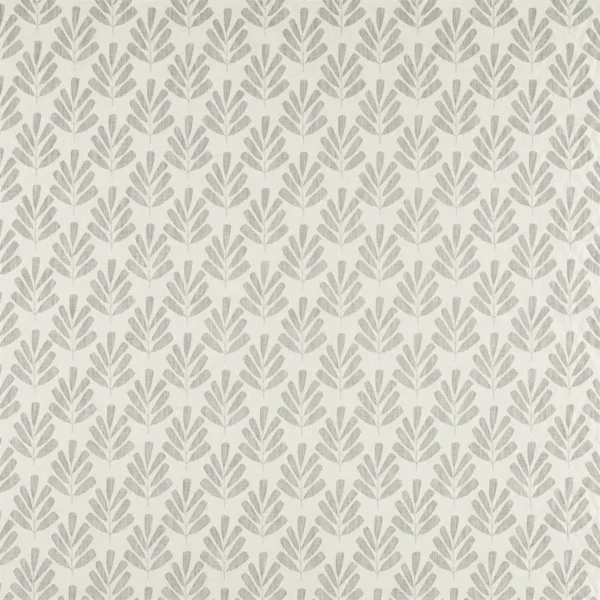 Poacea Fabric - Fossil by black-grey botanical woven fabric from Scion