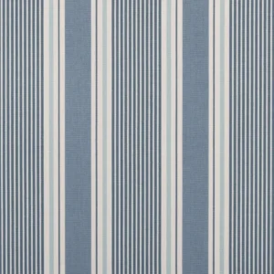 blue striped cotton fabric from Studio G