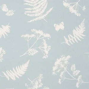blue botanical cotton fabric from Studio G