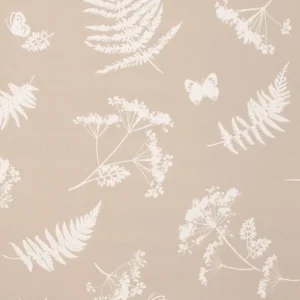 brown botanical cotton fabric from Studio G