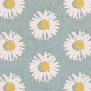 blue botanical cotton fabric from Studio G
