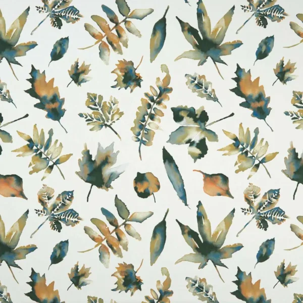 Fall Fabric - Cream by green botanical printed fabric from Studio G