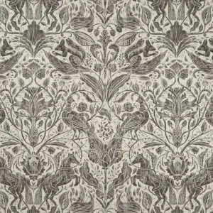 black-grey botanical printed fabric from Studio G