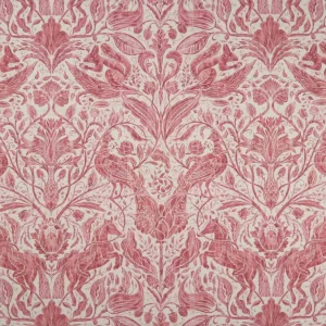 red botanical printed fabric from Studio G