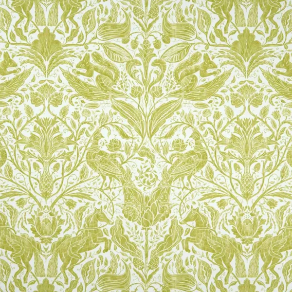 green botanical printed fabric from Studio G