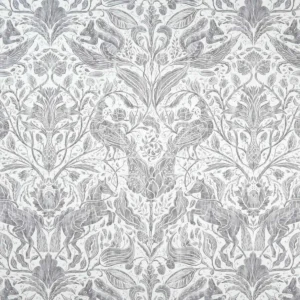 black-grey botanical printed fabric from Studio G