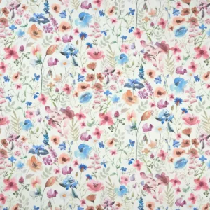 multicolour botanical printed fabric from Studio G