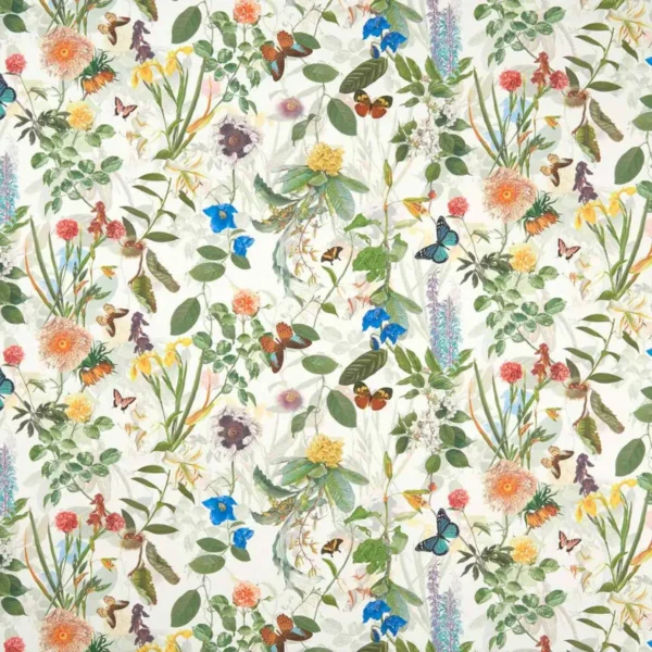 Secret Garden Fabric - Cream by multicolour animal printed fabric from Studio G
