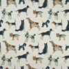 brown animal printed fabric from Studio G
