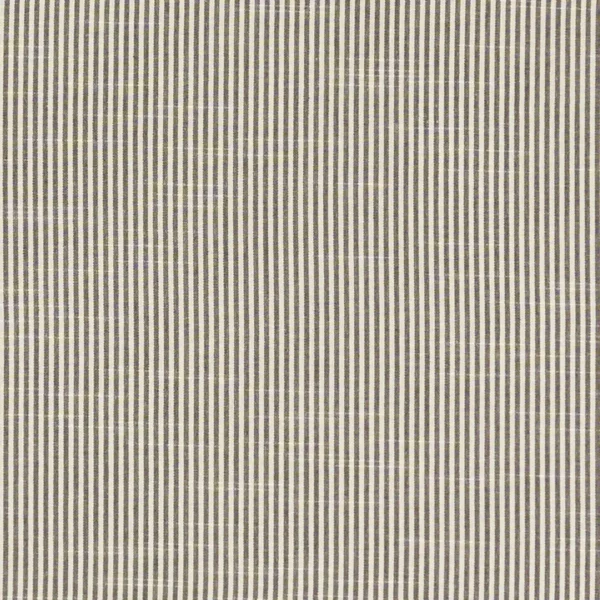 Bempton Fabric - Charcoal by black-grey striped cotton fabric from Studio G