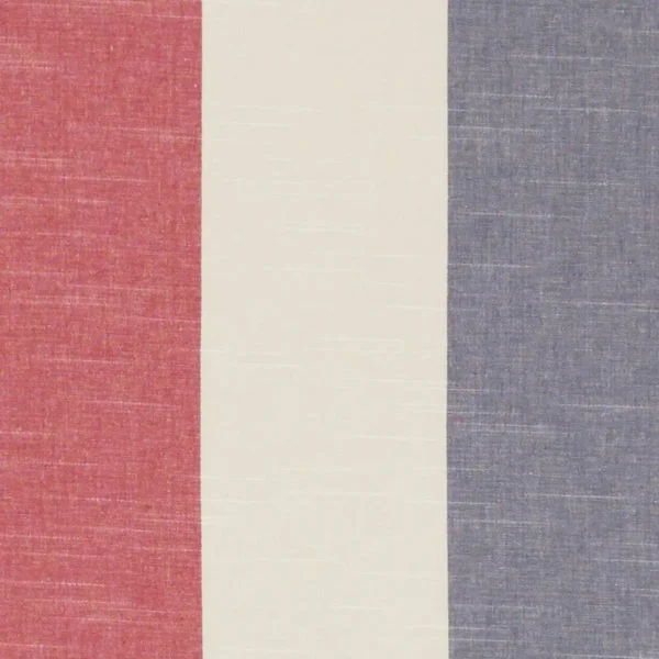 Buckton Fabric - Denim / Red by blue striped cotton fabric from Studio G