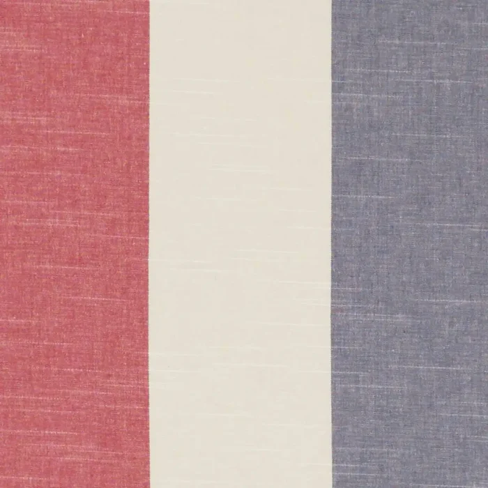 Buckton Fabric - Denim / Red swatch