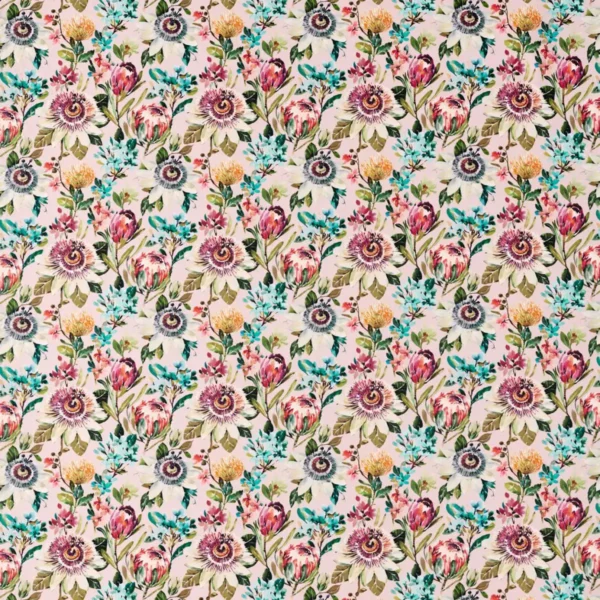 multicolour botanical cotton fabric from Studio G