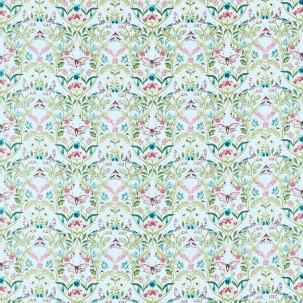 Pieris Fabric - Smoke by multicolour animal cotton fabric from Studio G