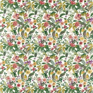 multicolour botanical cotton fabric from Studio G