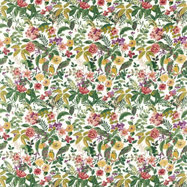 Posy Fabric - Autumn by multicolour botanical cotton fabric from Studio G