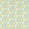 blue botanical cotton fabric from Studio G