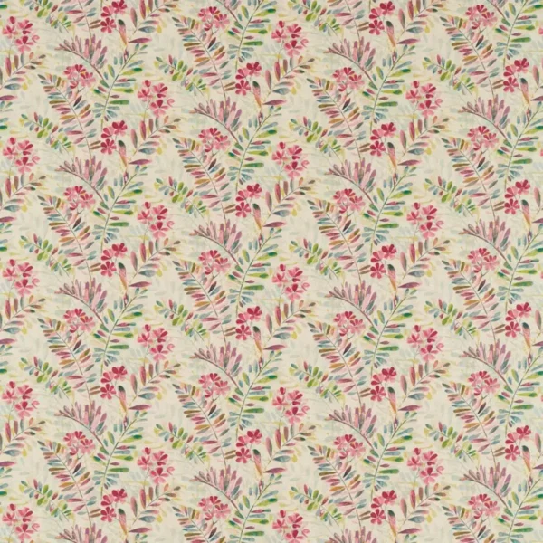 New Grove Fabric - Multi by multicolour botanical cotton fabric from Studio G