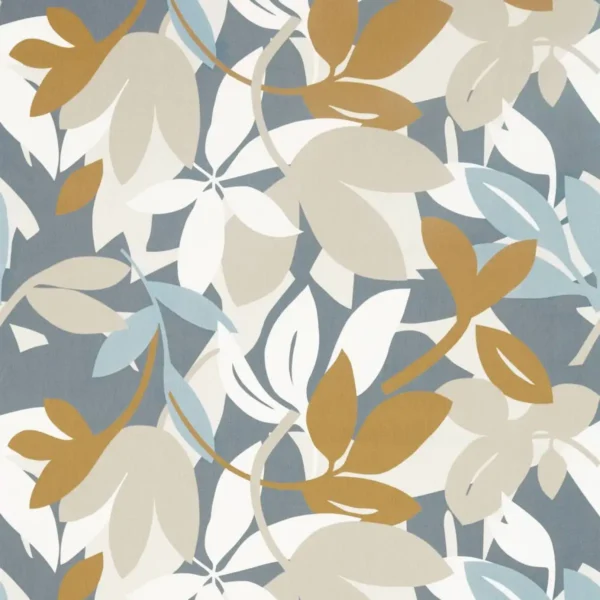 Baja Fabric - Cinnamon / Slate / Charcoal by multicolour contemporary cotton fabric from Scion