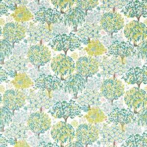 green botanical cotton fabric from Studio G