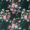 green botanical velvet-chenille fabric from Beaumont Textiles