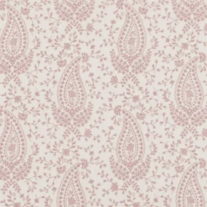 pink botanical embroideried fabric from Beaumont Textiles