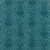 blue botanical embroideried fabric from Beaumont Textiles
