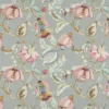 green botanical printed fabric from Beaumont Textiles