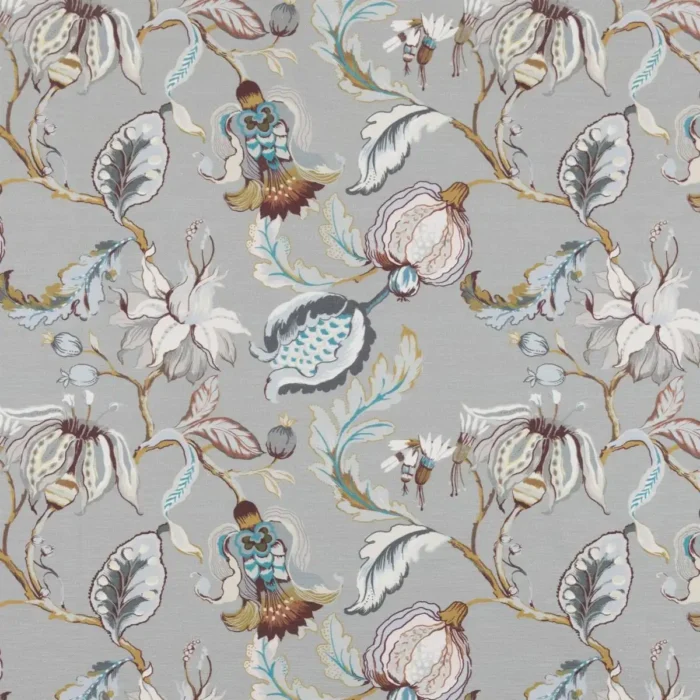 Oleander Fabric - Slate swatch