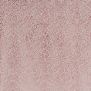 pink botanical woven fabric from Beaumont Textiles