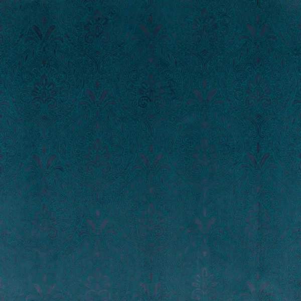 Parthia Fabric - Marine Blue by blue botanical woven fabric from Beaumont Textiles