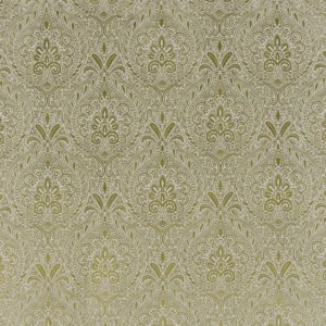 green botanical woven fabric from Beaumont Textiles